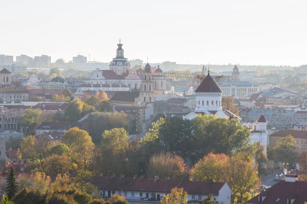 Pohled Vilniusu Vysokého Bodu Litva — Stock fotografie