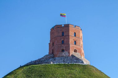 Vilnius tarihi Gediminas Kale Kulesi. Litvanya
