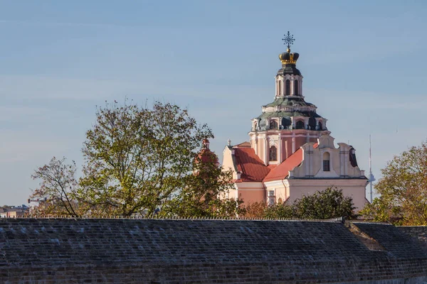 Belle Église Historique Dans Vieille Ville Vilnius Lituanie — Photo