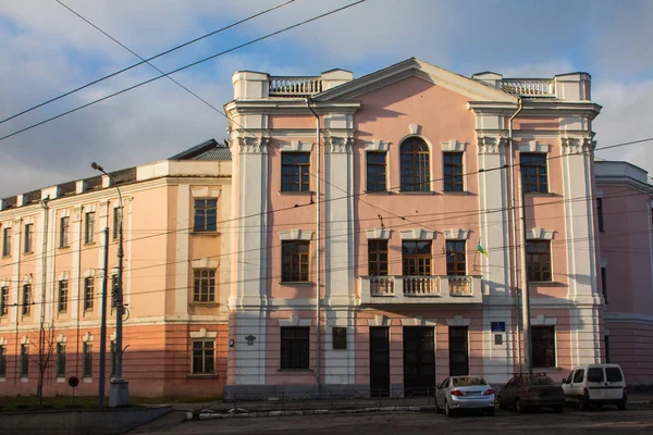 Una Hermosa Casa Calle Vinnytsia Ucrania — Foto de Stock