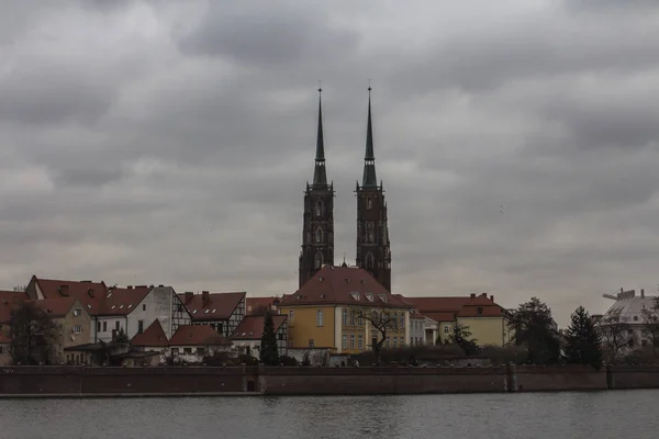Wrocaw Içinde Baptist Aziz John Katedrali Görüntüle Polonya — Stok fotoğraf