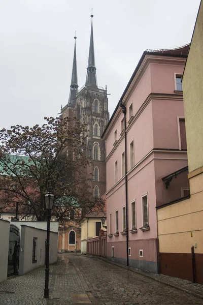 Blick Auf Die Kathedrale Des Johannes Des Täufers Breslau Polen — Stockfoto