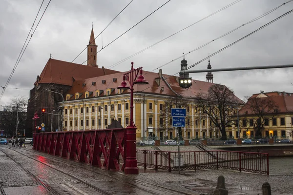 Beautiful House Street Wroclaw Poland — Stock Photo, Image