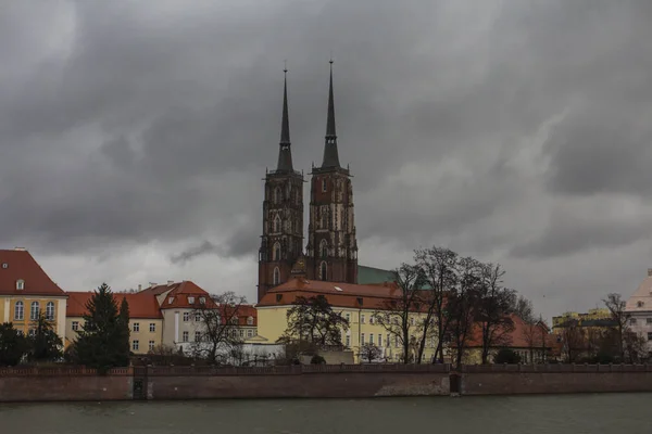 Wrocaw Içinde Baptist Aziz John Katedrali Görüntüle Polonya — Stok fotoğraf