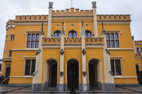 Историческое Здание Железнодорожного Вокзала Вроцлаве Польша — стоковое фото