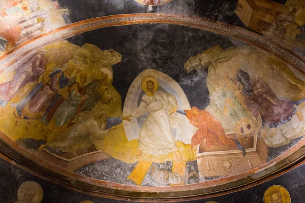 Antiguos Frescos Antigua Iglesia Ahora Museo Chora Estambul Turquía —  Fotos de Stock