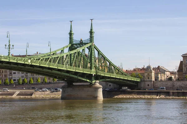 Utsikt Över Liberty Bridge Budapest Ungern — Stockfoto