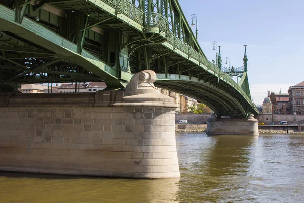 Utsikt Över Liberty Bridge Budapest Ungern — Stockfoto