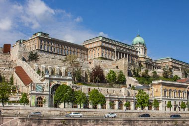 Budapeşte 'deki Buda Kalesi manzarası. Macaristan