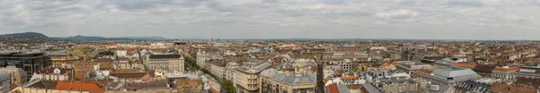 Vista Panorâmica Dos Telhados Cidade Velha Budapeste Partir Ponto Alto — Fotografia de Stock