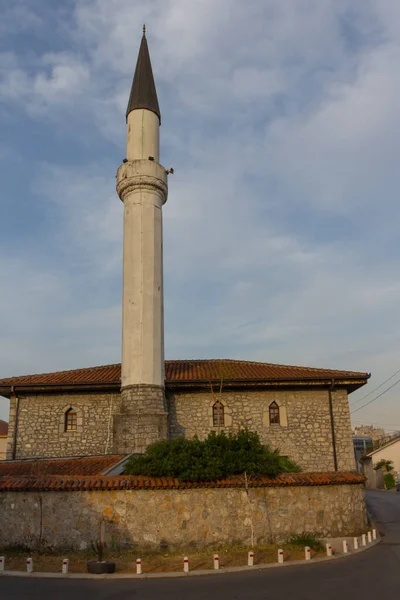 Veduta Della Moschea Osmanagica Nel Centro Storico Podgorica Montenegro — Foto Stock