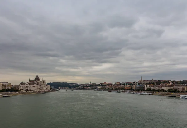 Pohled Budovu Parlamentu Budapešti Maďarsko — Stock fotografie