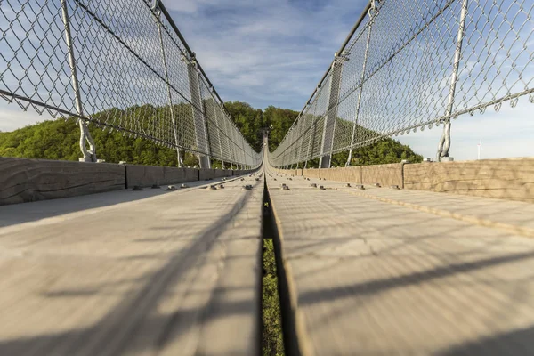 One Biggest Rope Bridges — стоковое фото