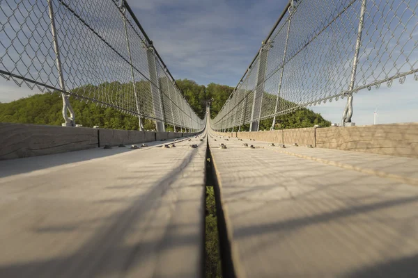One Biggest Rope Bridges — стоковое фото