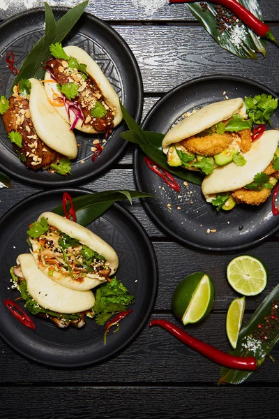 üç asya yemekleri seti