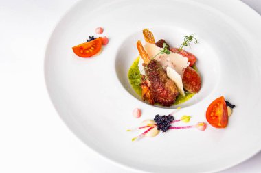 Hamurda kızarmış karides.