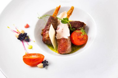 Hamurda kızarmış karides.