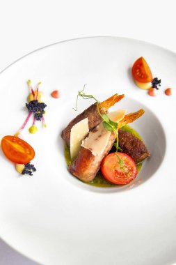 Hamurda kızarmış karides.