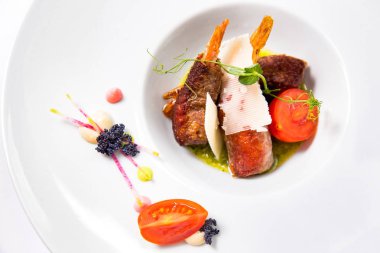 Hamurda kızarmış karides.