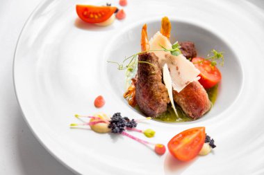 Hamurda kızarmış karides.