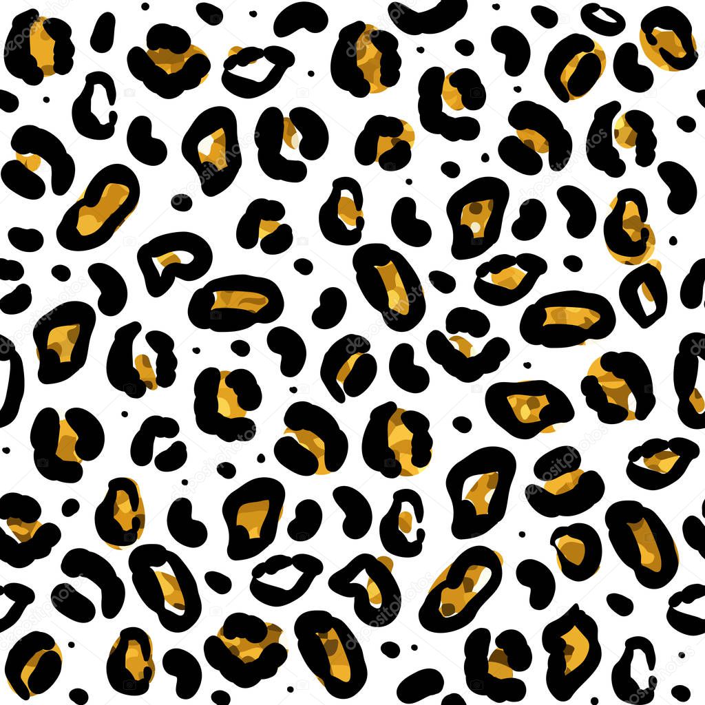 Seamless pattern leopard print. Trendy design. Leopard pattern for fabrick, wrappind paper. Vector illustration EPS10