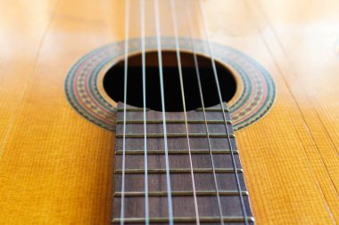 Gitar detay enstrüman yüzey