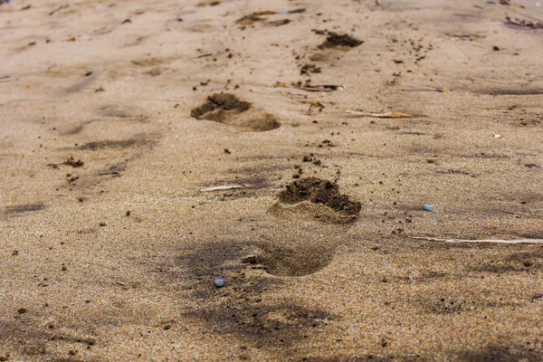 Босиком Песке — стоковое фото