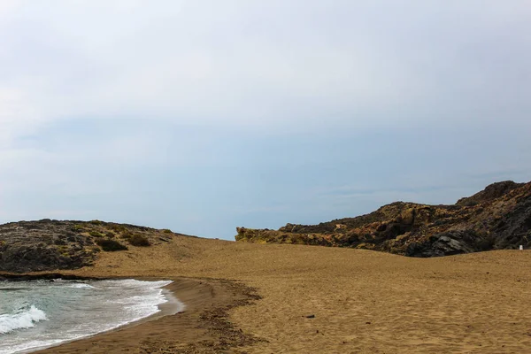 Dettaglio Paesaggio Spiaggia Mediterranea — Foto Stock