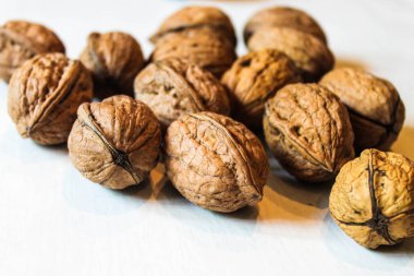 Ceviz Arka Plan Gıda Yüzeyi