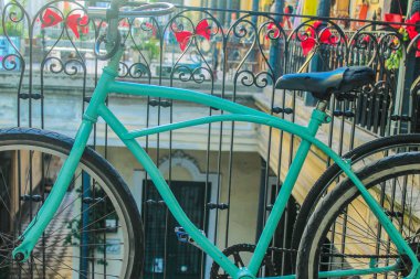 Turkuaz Vintage Bisiklet Rustik