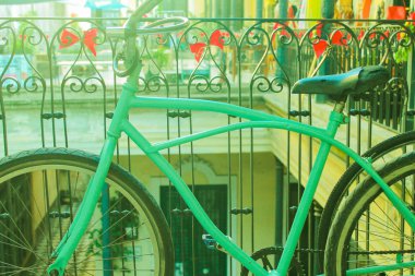 Turkuaz Vintage Bisiklet Mavi