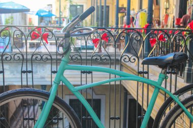 Turkuaz Vintage Bisiklet Mavi