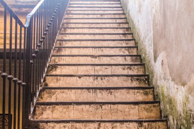 Antik Merdivenler Arka Plan Paslı
