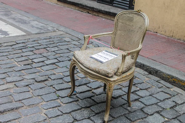 Ancienne Chaise Française Rétro — Photo