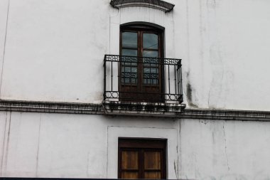 Vintage Building Facade White