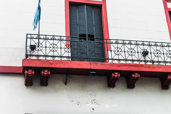 Janelas Fachada Edifício Vintage — Fotografia de Stock