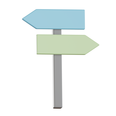 Harita konumu 3d simgesi boş işaret levhası yönlerini gösterir