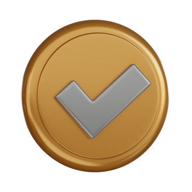 Bildirim 3d simgesi onay rozeti asgari