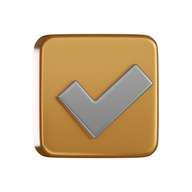 Bildirim 3d simge işaretleme onayı en az altın biçiminde