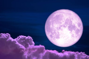 kurt aya siluet renkli yığın bulut gece gökyüzü, Nasa tarafından döşenmiş bu görüntü unsurları üzerinde geri