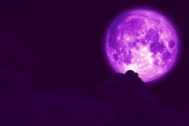 solucan ayda geri siluet yığın bulut günbatımı gökyüzü, Nasa tarafından döşenmiş bu görüntü unsurları üzerinde