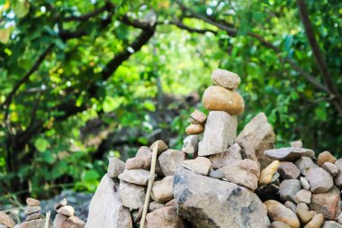 Rock lord Buda'nın ibadet için bir pagoda ayarlandı