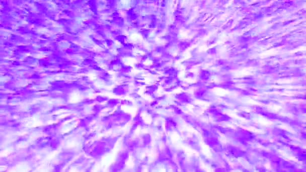 Sonnenstrahl und Welle auf Wasseroberfläche im Schwimmbad lila Fliesen — Stockvideo