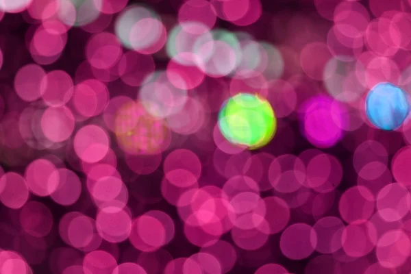 Color rosa abstracto de desenfoque y bokeh colorido luz interior un — Foto de Stock