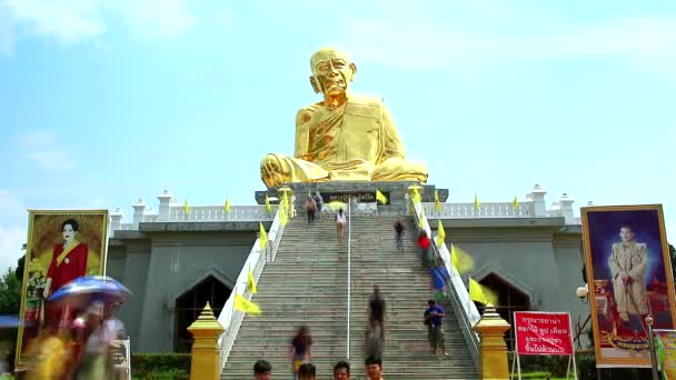 Rayong Thailand, 2019 maj 18 Lahan Rai Temple tid förfaller — Stockvideo