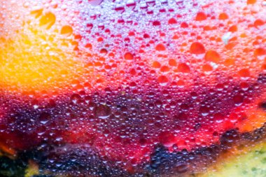 bulanık kırmızı turuncu sarı koyu ve yağ yüzeyi metin gölge