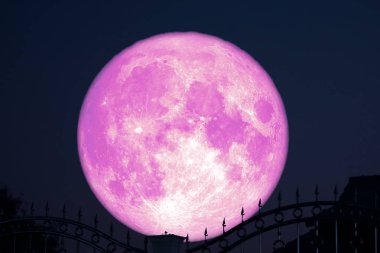 çilek ay gece gökyüzü geri siluet paslanmaz çelik iro