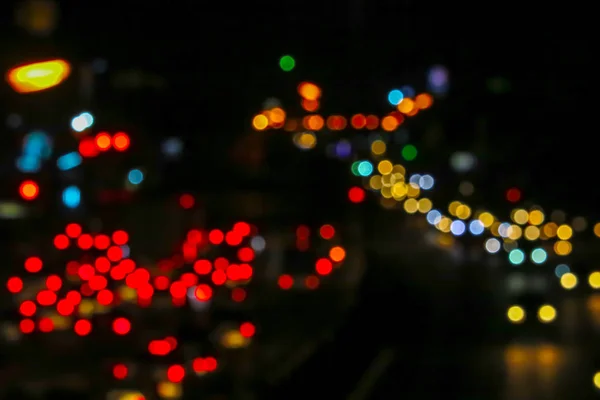 Red light of traffic jam on the road outside the city of the Nat — Stock Photo, Image