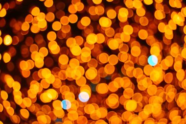 bulanıklık ve bokeh renkli ışık ve gece turuncu renk soyut