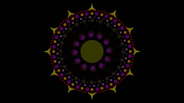 Art Dot Fade Circle Small Twenty Fore Thorn Yellow Dark — стоковое фото